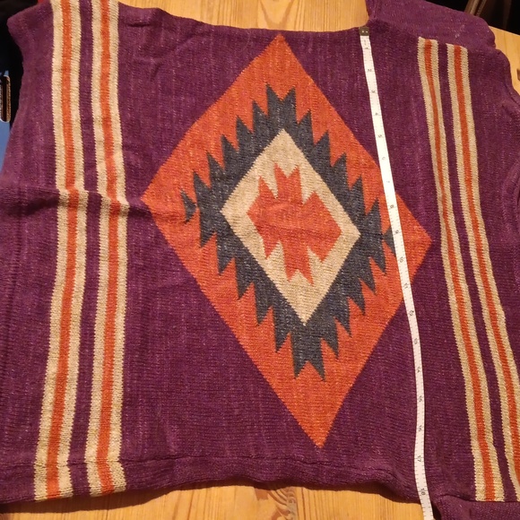 Small Chaps Purple Aztec Sweater - Picture 3 of 3